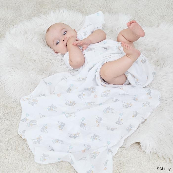 aden+anais essentials おくるみ スワドル ディズニー ダンボ 4枚 出産