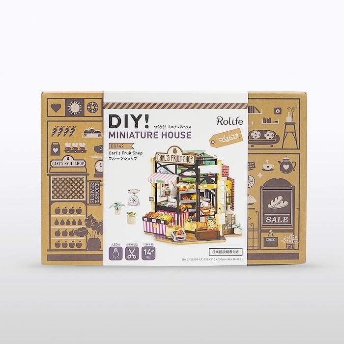 つくるんです DG142 フルーツショップ ミニチュアハウス DIY 組立