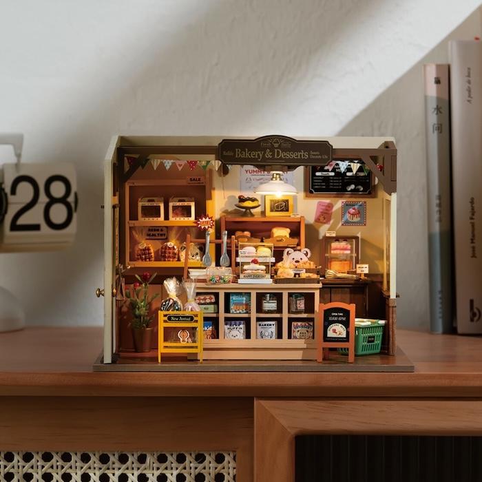 つくるんです DG161 森のベーカリー ミニチュアハウスキット DIY 組立