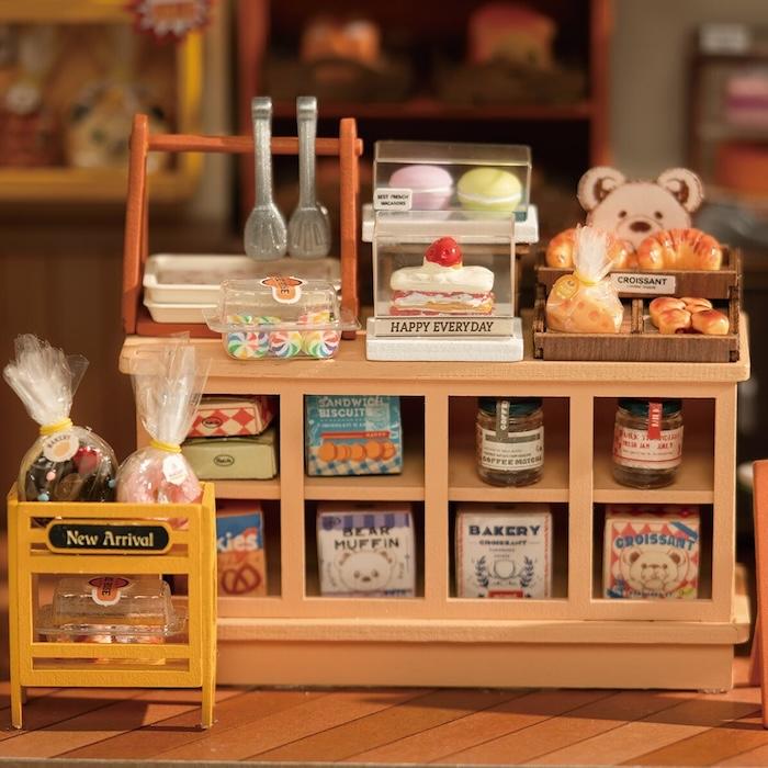 つくるんです DG161 森のベーカリー ミニチュアハウスキット DIY 組立