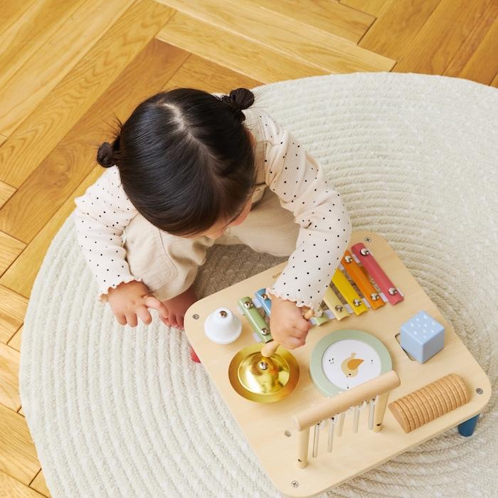 誕生日プレゼント PolarB ポーラービー ミュージックテーブル 楽器 おもちゃ 音の出るおもちゃ シロフォン ドラム たいこ ギロ チャイム | PolarB | 14