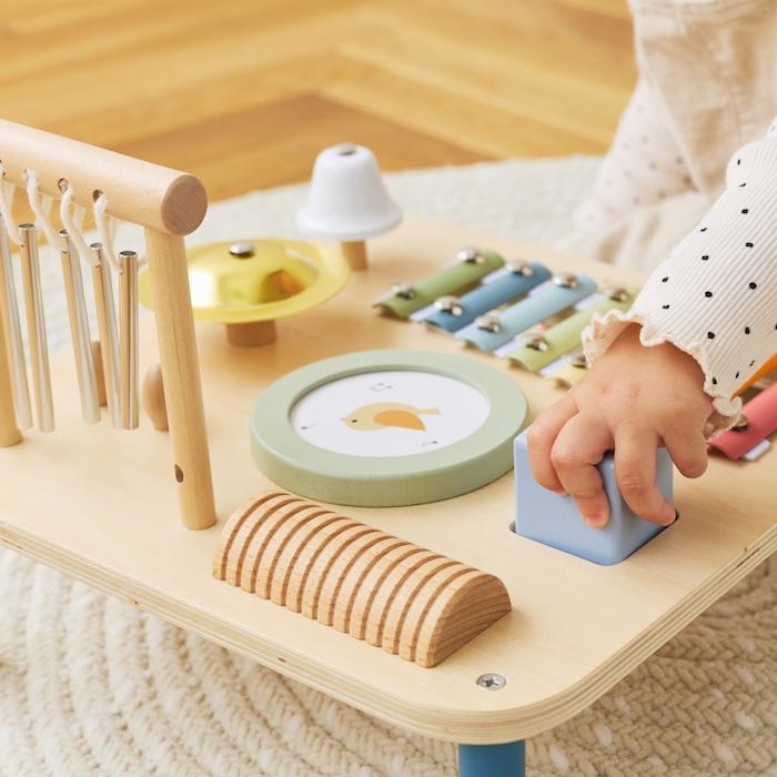 誕生日プレゼント PolarB ポーラービー ミュージックテーブル 楽器 おもちゃ 音の出るおもちゃ シロフォン ドラム たいこ ギロ チャイム | PolarB | 06