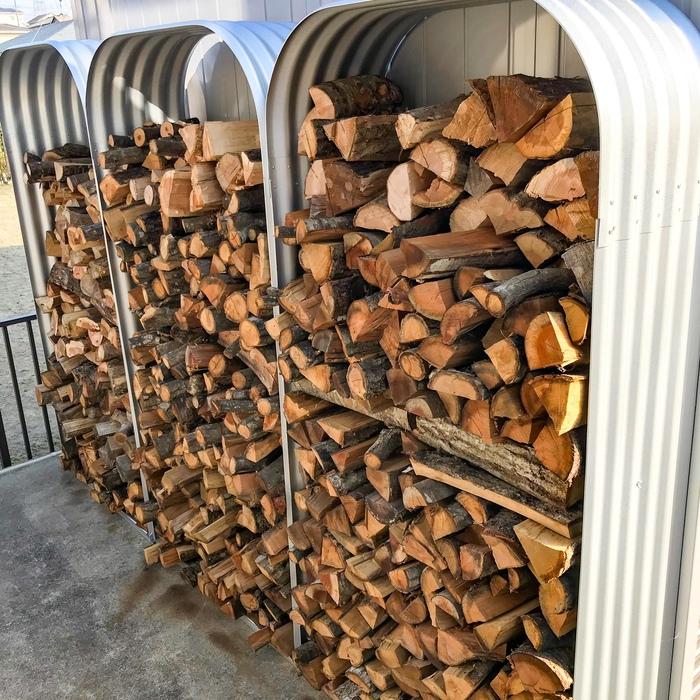 薪ラック ログラック 薪棚 屋根付き Vitavia LIGNUM W990×D400×H2000