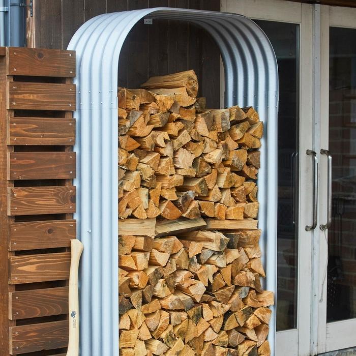 屋根付き 薪ラック Vitavita ファイアーウッドストレージ LIGNUM