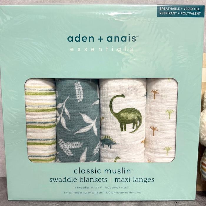 おくるみ 4枚 ミッフィー ラトル セット aden+anais essentials ディノジャングル 112cm 出産祝い 男の子 ギフト エイデンアンドアネイ | aden+anais essentials | 02