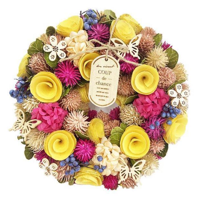 お花のクリスマスリース Mサイズ 約25cm 玄関 ドア 紙スタンド付き ドライフラワー おしゃれ 造花 高級 豪華 飾り |  | 06