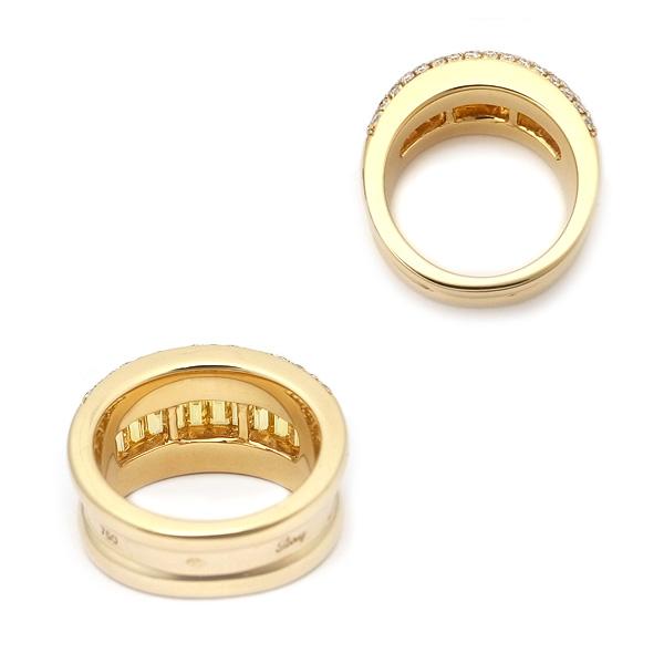 緑屋質屋】ポアレ キャスケード リング K18YG イエローサファイア 定価  