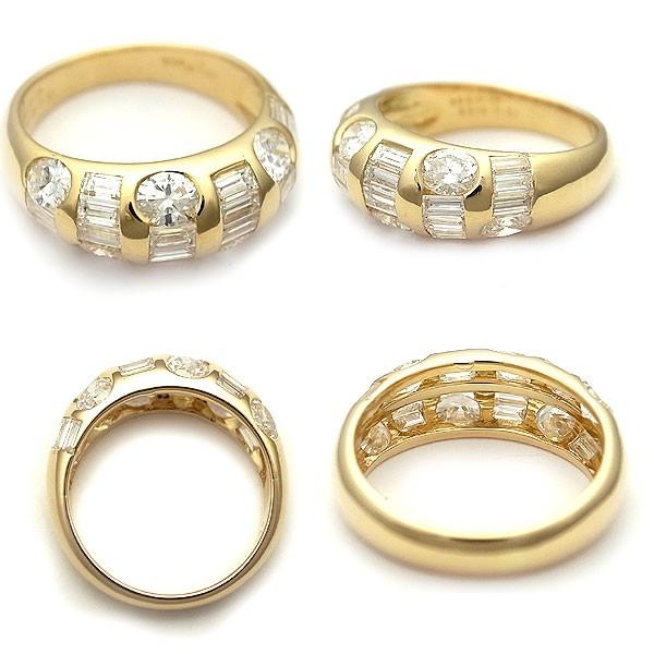 極美品♡VERITE 上質ダイヤ0.50カラット k18 フラワーリング 13号 楽天 
