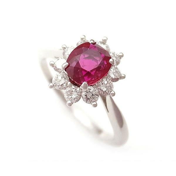 レア！ティファニー ルビー ダイヤモンド ハーフエタニティ リング 鑑定書なし 緑屋質屋】ティファニー ルビーリング 1.08ct PLAT【中古】 : 緑屋質屋