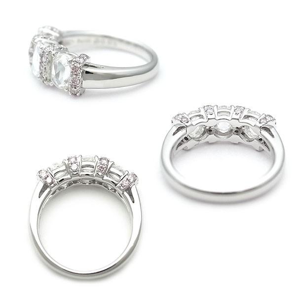 緑屋質屋】和光 ダイヤモンドリング D0.95ct ピンクダイヤ0.37ct Pt950 