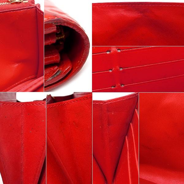 【訳あり】ルイヴィトン 長財布 ヴェルニ ポルトフォイユサラ 箱 クロス 緑屋質屋】【訳あり】ルイヴィトン M91739 長財布