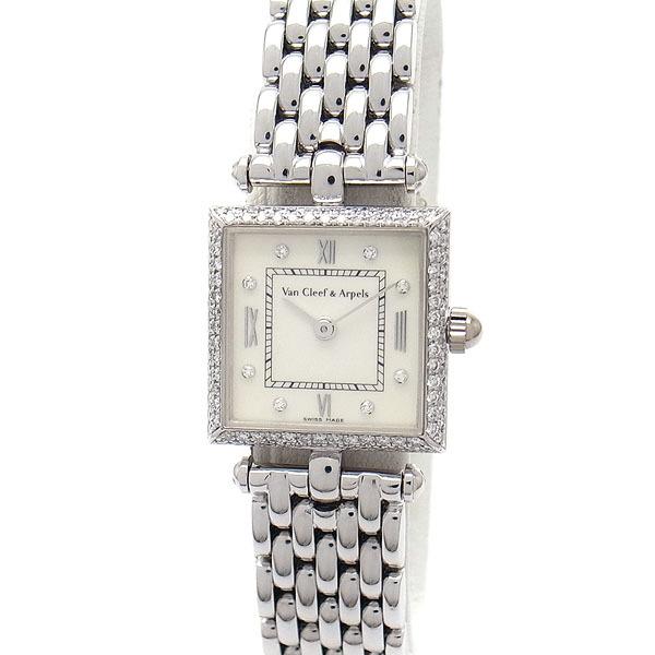 ヴァンクリーフ＆アーペル PA49(ピエールアーペル) クラシックカレ スモールモデル 2重ダイヤベゼル