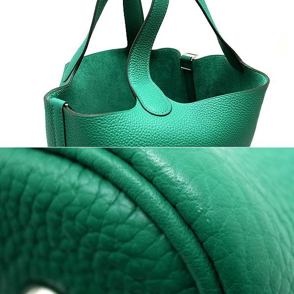 エルメス ピコタン ロック クレマンス ハンドバッグ 緑屋質屋】エルメス ピコタンロック 22 MM トリヨンクレマンス