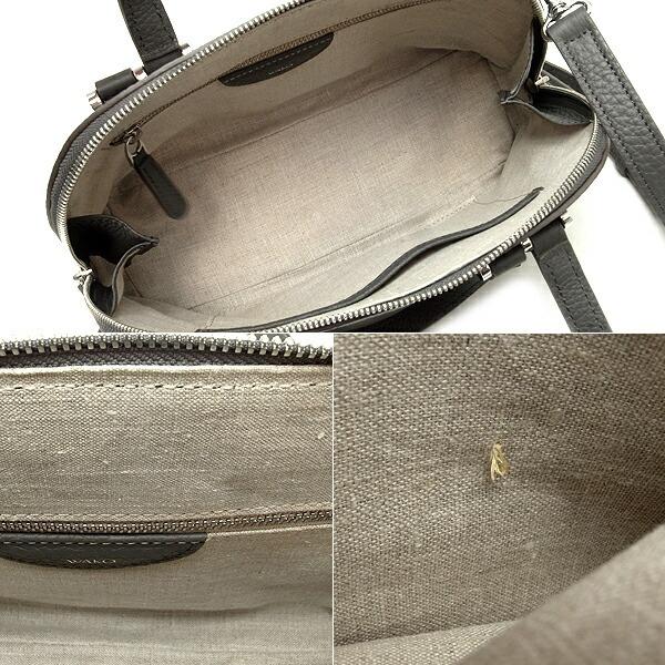 緑屋質屋】和光(WAKO) 3WAYバッグ レザー/ディープグレー【中古】 : 緑