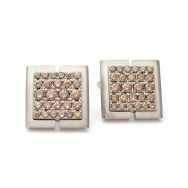 柏圭（カシケイ）BD　パヴェダイヤカフス(カフリンクス)