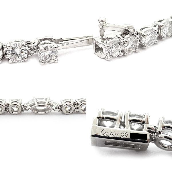 緑屋質屋】カルティエ ダイヤ テニスブレスレット マーキス・ラウンド