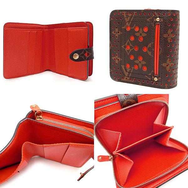 緑屋質屋】ルイヴィトン M95189 財布 コンパクトジップ モノグラムペル