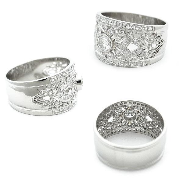 緑屋質屋】特選ジュエリー ダイヤモンド リング 0.336ct Pt900【中古  