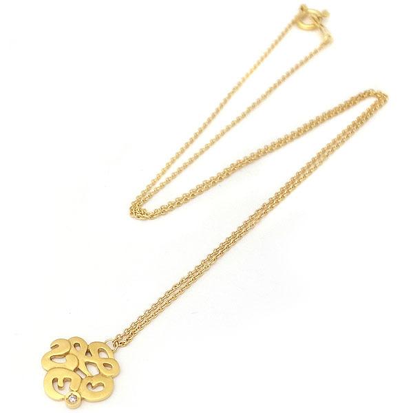 緑屋質屋】スタージュエリー ダイヤモンド ネックレス 0.01ct LOVE 