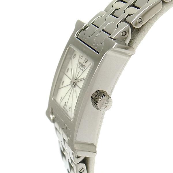 緑屋質屋】エルメス Hウォッチ ミニサイズ ホワイトシェル文字盤 HH1