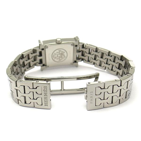 緑屋質屋】エルメス Hウォッチ ミニサイズ ホワイトシェル文字盤 HH1