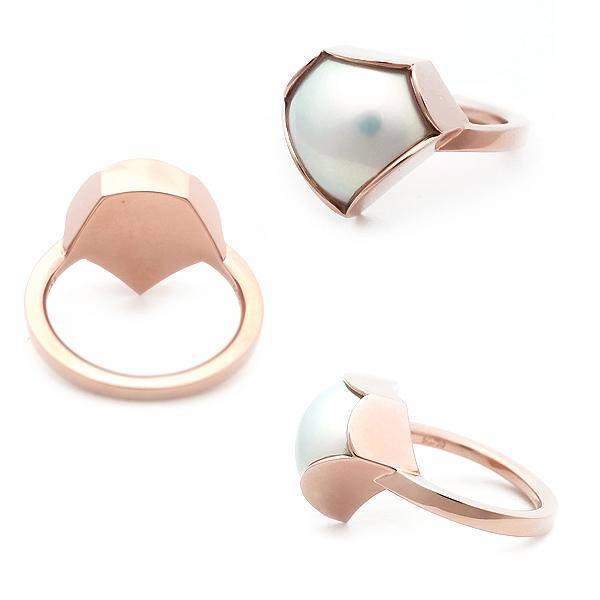 緑屋質屋】田崎(タサキ・TASAKI) M/G TASAKI ファセッティド リング  