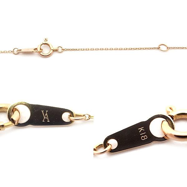 緑屋質屋】ヴァンドーム青山 ダイヤモンド ネックレス 0.14ct フラワー  