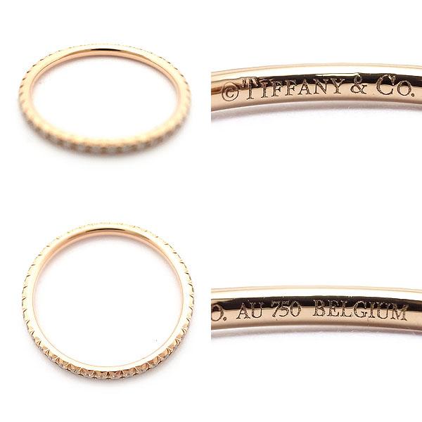 緑屋質屋】ティファニー メトロ フル エタニティリング K18RG(K18PG