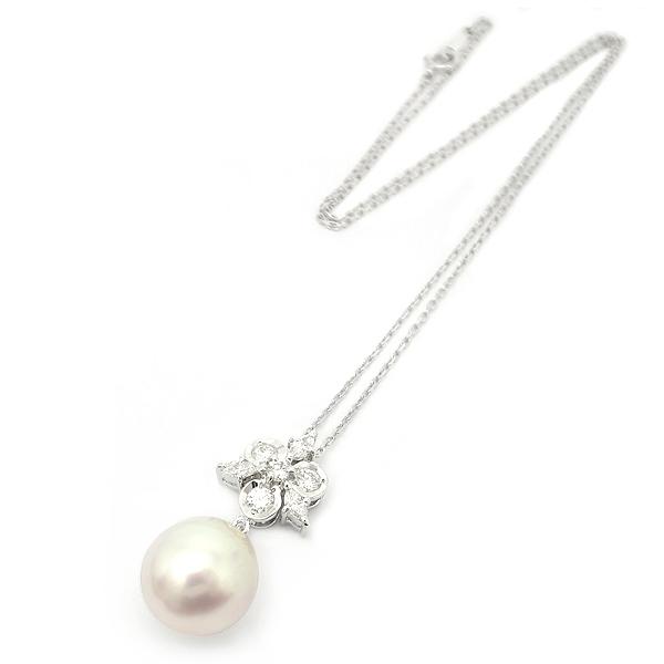 緑屋質屋】ミキモト バロックパール・ダイヤ ネックレス 0.54ct 緑屋質屋】ミキモト バロックパール・ダイヤ ネックレス 0.54ct