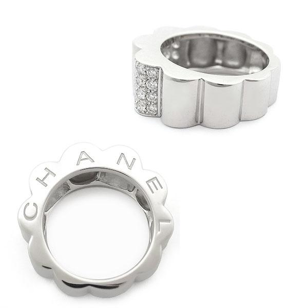 緑屋質屋】シャネル プロフィール ドゥ カメリア リング ラージモデル