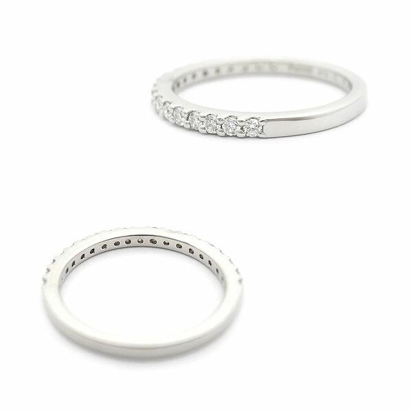 緑屋質屋】ete(エテ) ハーフサークル ダイヤ リング 0.27ct Pt900 