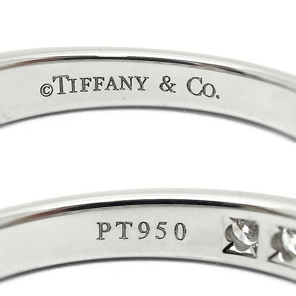 ◇ティファニー◇新品仕上済 チャネルセッティング ハーフ ダイヤ リング 950 TIFFANY&Co.（ティファニー） チャネルセッティング ハーフサークル