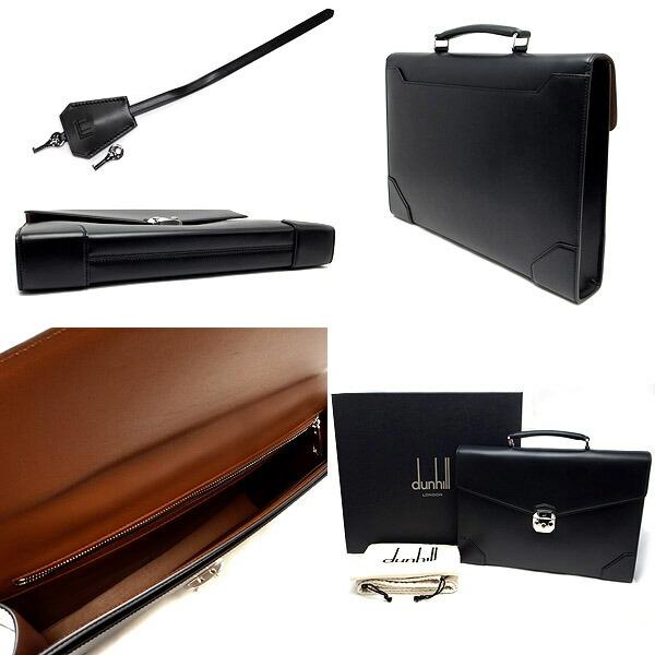 緑屋質屋】ダンヒル DU24F3138PL001書類カバン エルサムロック
