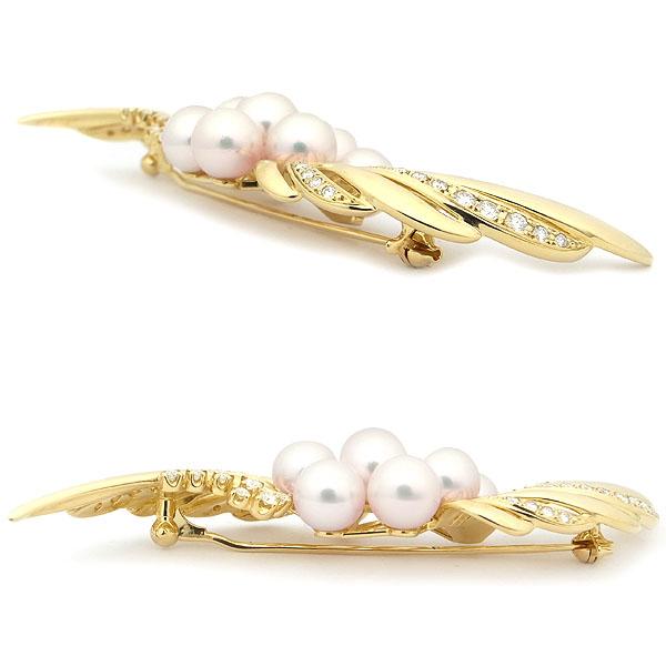 ミキモト　WGK18 パール×ダイヤ　ブローチ　美品 ミキモト WGK18 パール×ダイヤ ブローチ 美品 73404_1.jpg