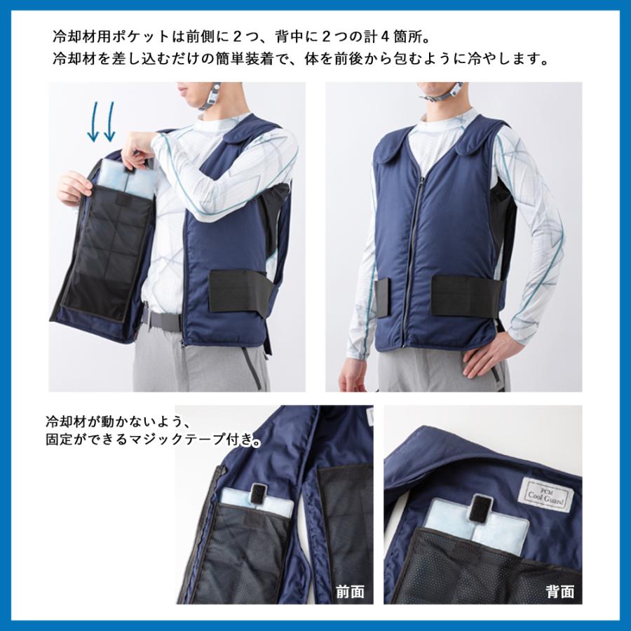 PCM クールベスト 専用 冷却シート 4枚セット COOL GUARD 専用交換