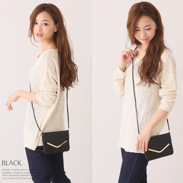 スマホポーチ 入れたまま操作 ショルダー 2way レディース ポーチ