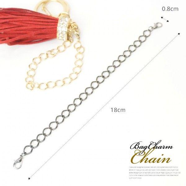 2個セット バッグチャーム チェーン パーツ キーホルダー ストラップ