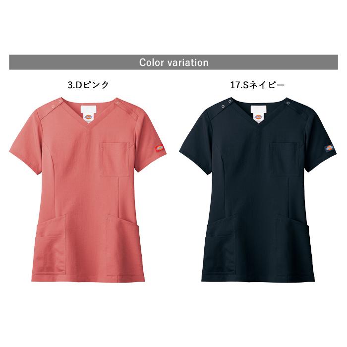 FOLK Dickies レディーススクラブ　上下セット スクラブ ディッキーズ 医療 ナース 看護師 医療用 FOLK Dickies
