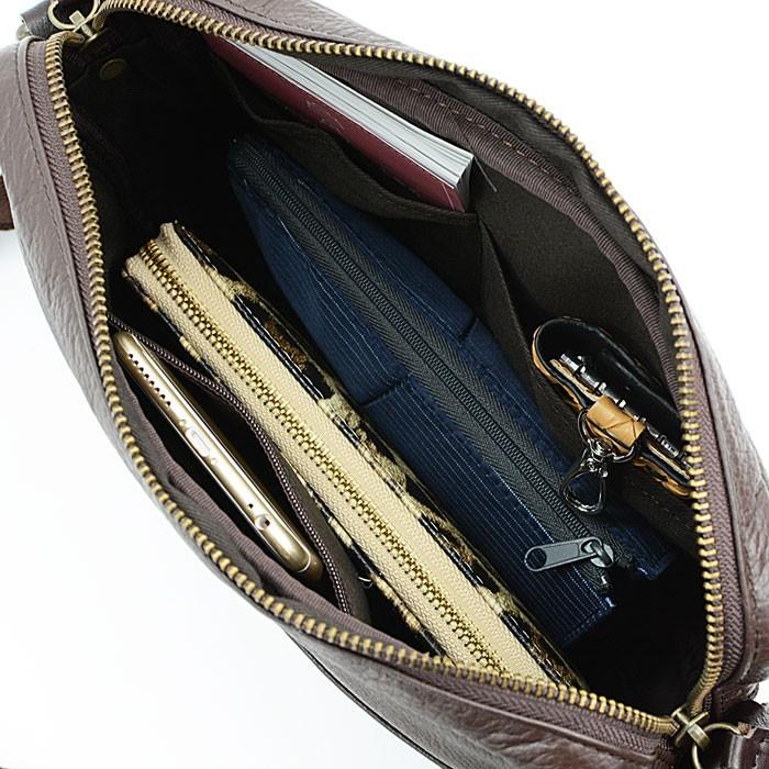 BLANZAY ショルダーバッグ 本革 牛革 型押し 日本製 豊岡 国産 豊岡製