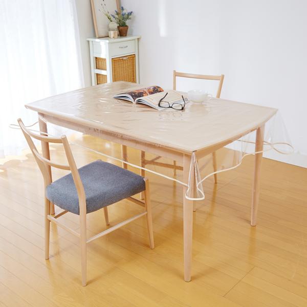 透明 テーブルカバー 120×150cm 机 傷 汚れ 防止 食べこぼし ビニール