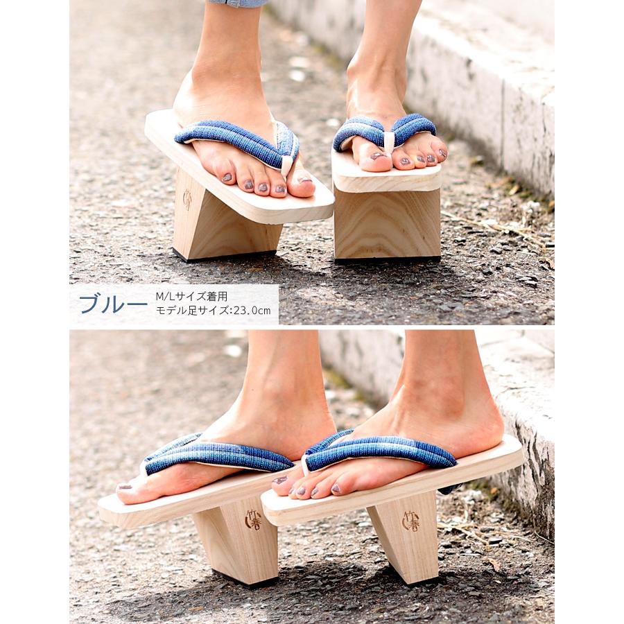 一本歯下駄 トレーニングタイプ-ロング 竹春 日本製 天狗下駄 一本下駄