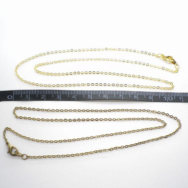 アクセサリーパーツ 44cm ネックチェーン ミドル 平あずき 韓国製 手芸