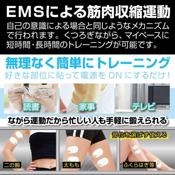 ポイント10倍 EMS フィットネスマシン パッド 腹筋 フィットネス