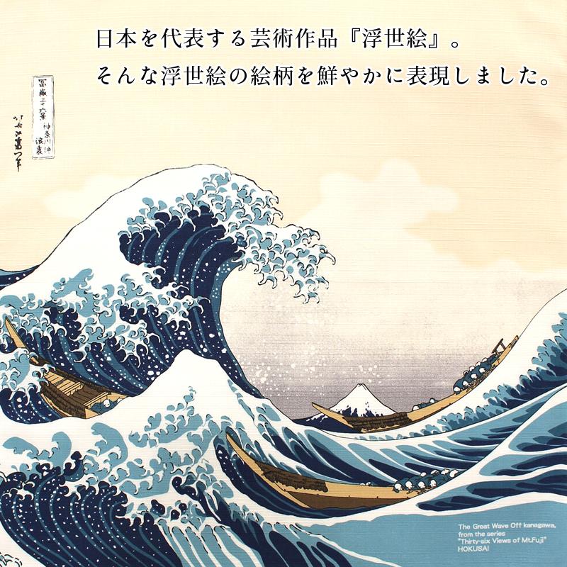 風呂敷 ふろしき 綿100% 日本製 48×48 浮世絵 赤富士 凱風快晴 葛飾