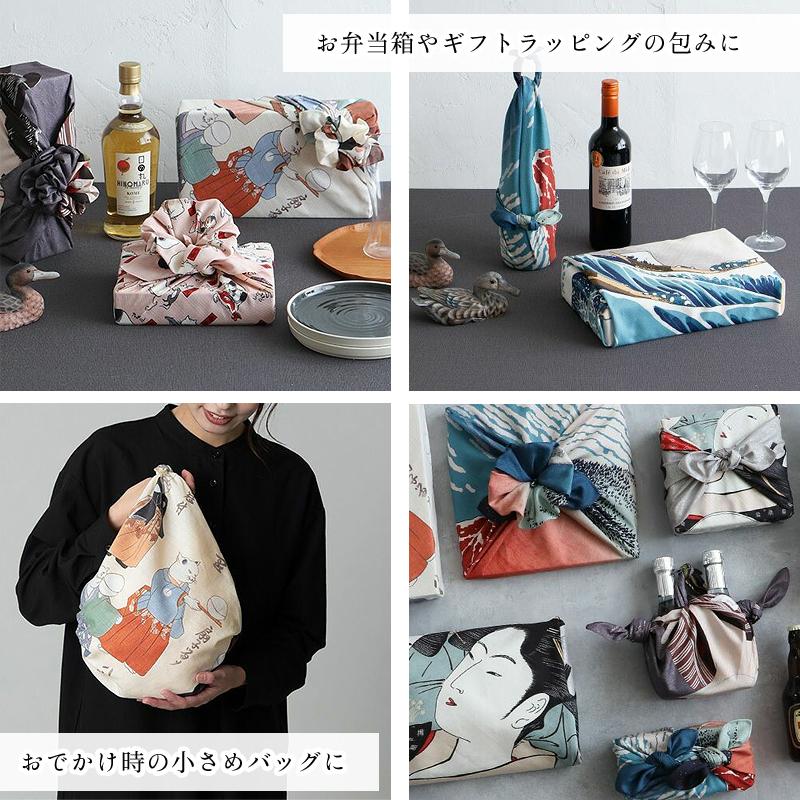 風呂敷 ふろしき オーガニックコットン 100% 日本製 70×70 写楽 浮世絵