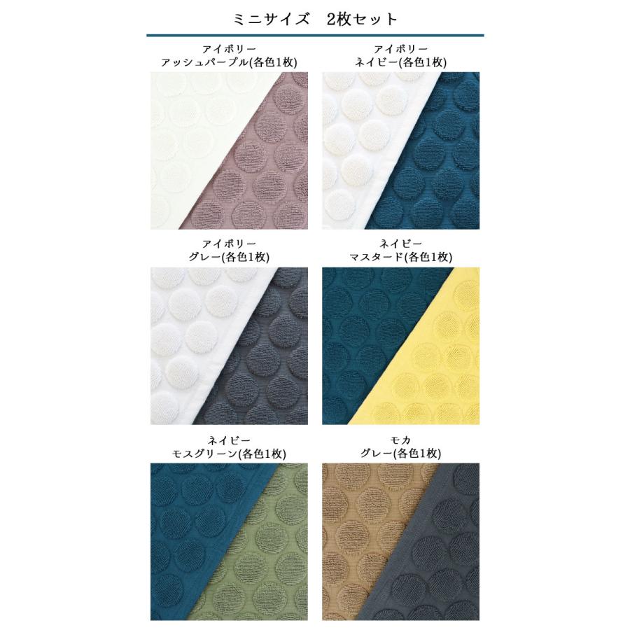 今治タオル バスマット ミニサイズ 2枚セット 厚手 高品質 日本製 25