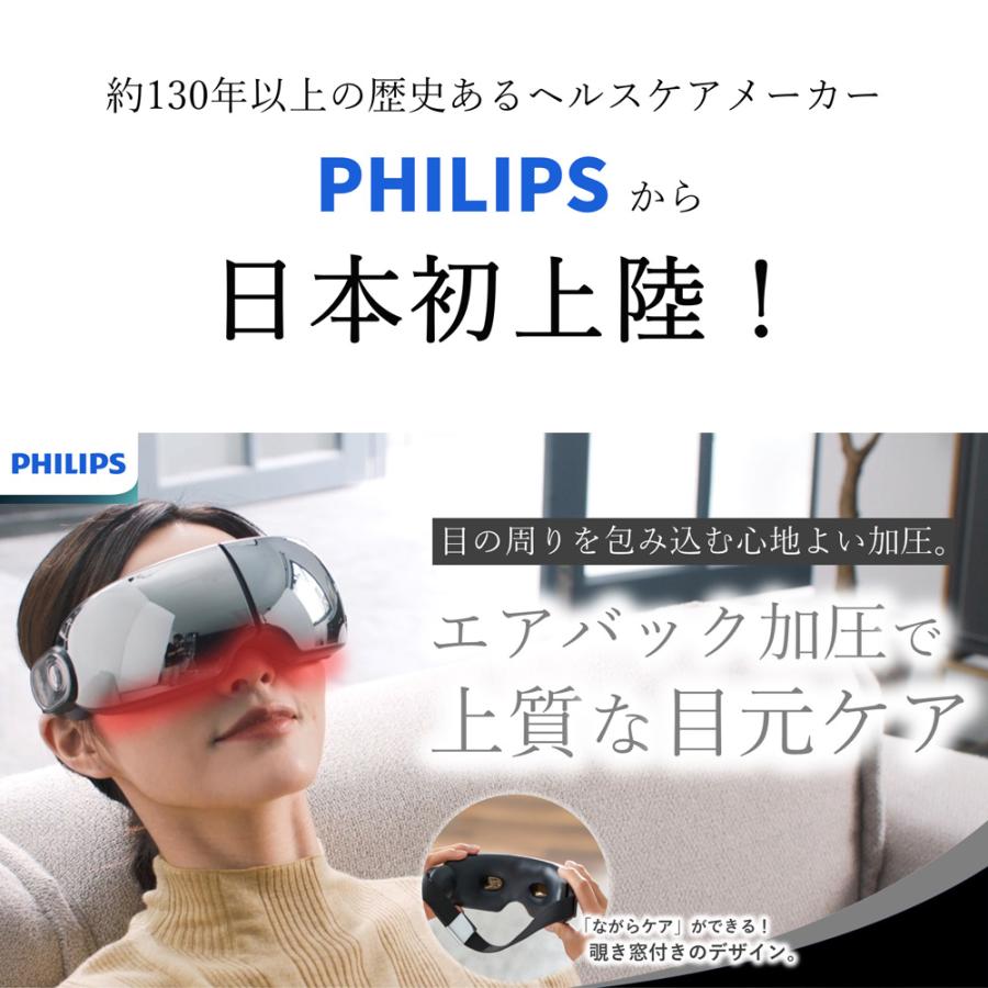 PHILIPS アイケア PPM2701 Philips（フィリップス） 目元 マッサージ器 アイマスク 温感ケア ツボ