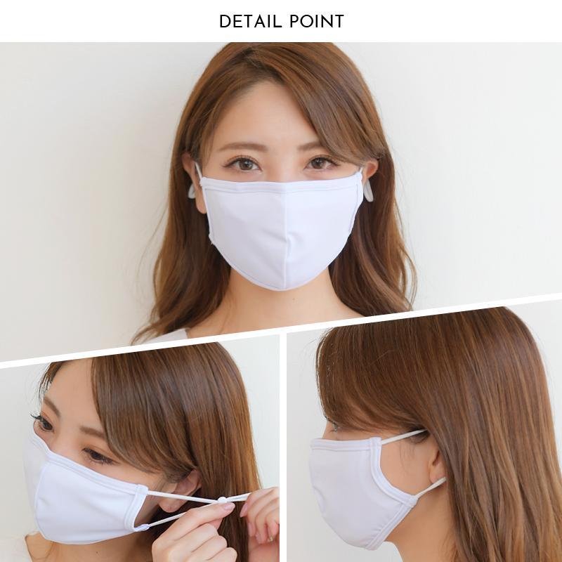 マスク 水着生地 3枚セット ノーズワイヤー入り 洗える 布マスク 夏用