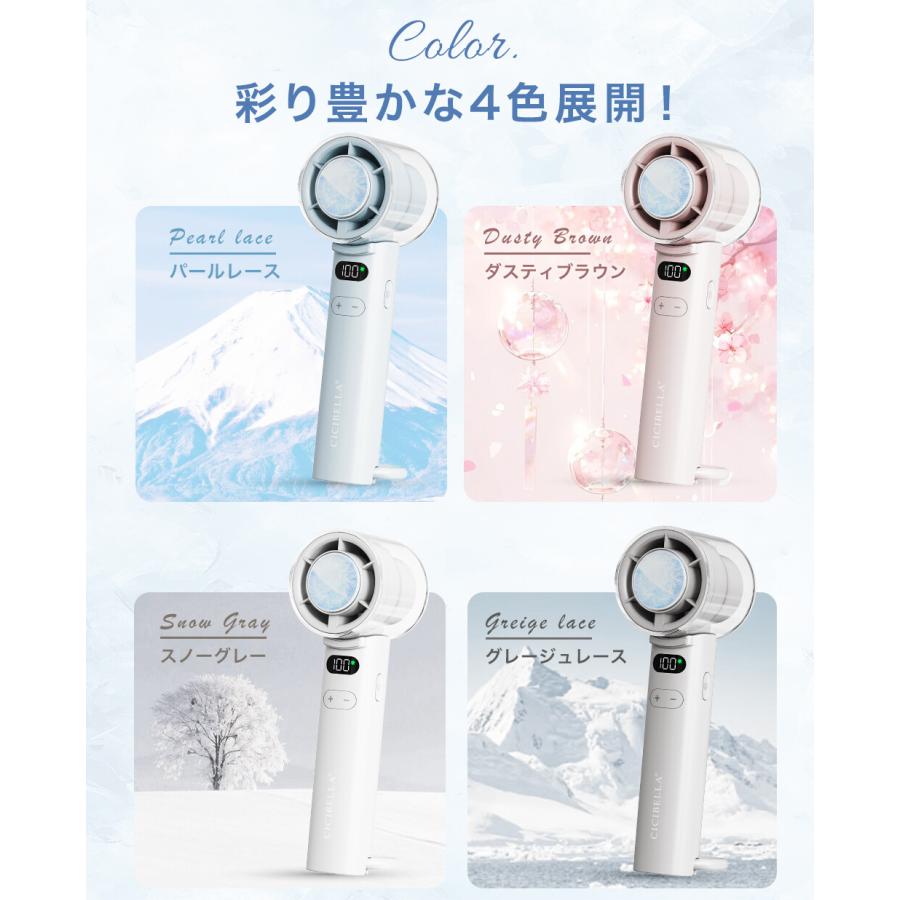 2個セット ハンディファン 冷却 2025 冷却プレート cicibella 手持ち