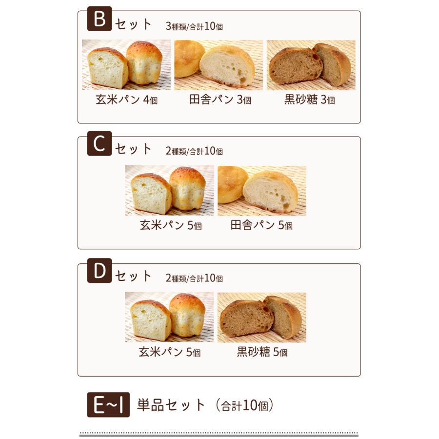 パン ホシノ天然酵母 100% 天然酵母パン 10個 セット もちもち 玄米